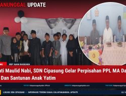 Peringati Maulid Nabi, SDN Cipasung Gelar Perpisahan PPL MA Darul Ahkam Dan Santunan Anak Yatim