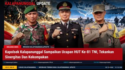 Kapolsek Kalapanunggal Sampaikan Ucapan HUT Ke-81 TNI, Tekankan Sinergitas Dan Kekompakan