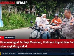 Polsek Kalapanunggal Berbagi Makanan, Hadirkan Kepedulian Dan Kehangatan Bagi Masyarakat