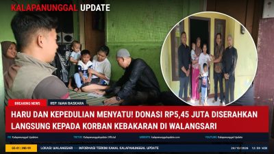 Haru Dan Kepedulian Menyatu! Donasi RP5,45 Juta Diserahkan Langsung Kepada Korban Kebakaran Di Walangsari