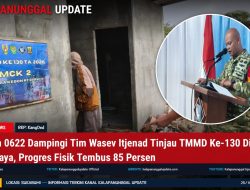 Dandim 0622 Dampingi Tim Wasev Itjenad Tinjau TMMD Ke-130 Di Mekarjaya, Progres Fisik Tembus 85 Persen