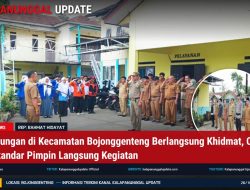 Apel Gabungan di Kecamatan Bojonggenteng Berlangsung Khidmat, Camat Irwan Iskandar Pimpin Langsung Kegiatan